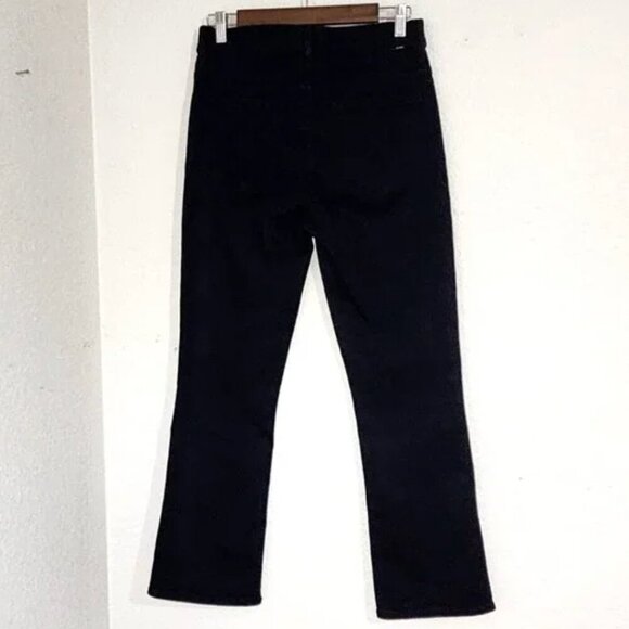 MOTHER The Insider Crop Straight Black Jeans in Not Guilty Size 26 - Picture 5 of 8